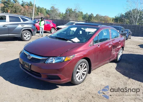 2012 Honda Civic Ex from USA, damaged, VIN 2HGFB2F86CH534800